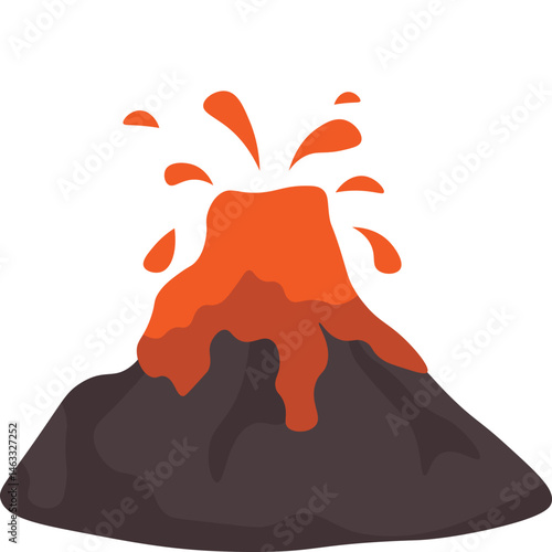 Volcano Illustration