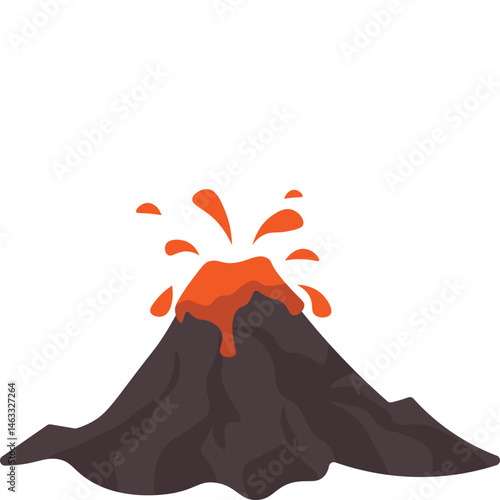 Volcano Illustration