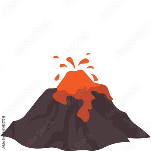Volcano Illustration