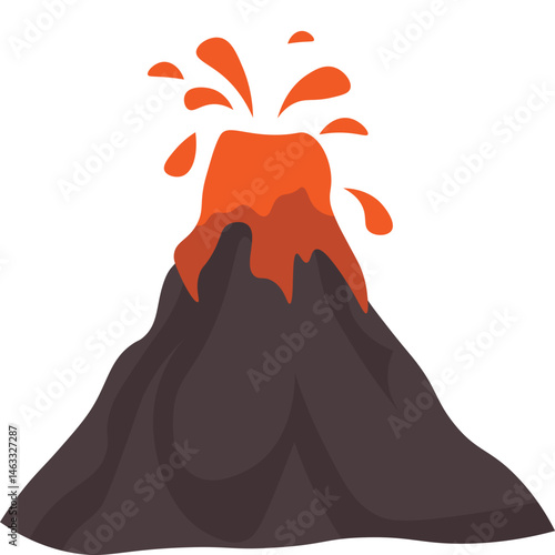 Volcano Illustration