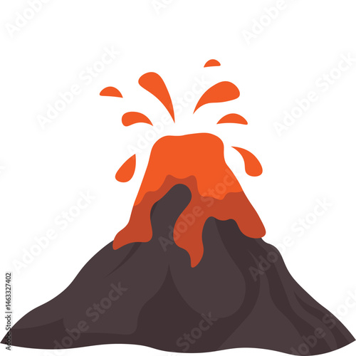 Volcano Illustration