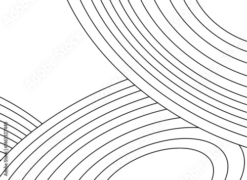 black and white line art background curved pattern