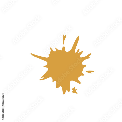 splashes of coffee stains