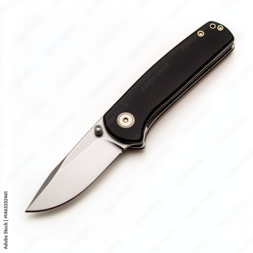 Sleek Folding Knife with Premium Stainless Steel Blade and Grip Handle Sleek Folding Knife with Premium Stainless Steel Blade and Grip Handle