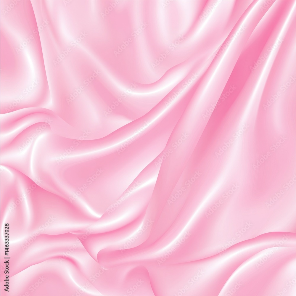 Fototapeta premium Soft Textured Pink Satin Fabric Background Ideal for Elegant Designs, Fashion Photography, and Event Decorations to Enhance Aesthetic Appeal
