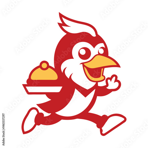 Retro mascot logo vector illustration