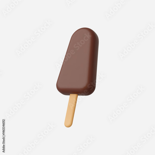 3d Realistic Ice Cream Icon Vector Illustration