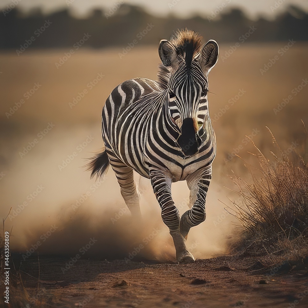 Obraz premium zebra in the savannah