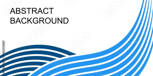 Wide abstract background with blue colored pasta. Vector illustration