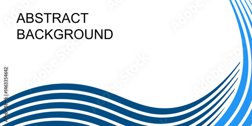 Wide abstract background with blue colored pasta. Vector illustration