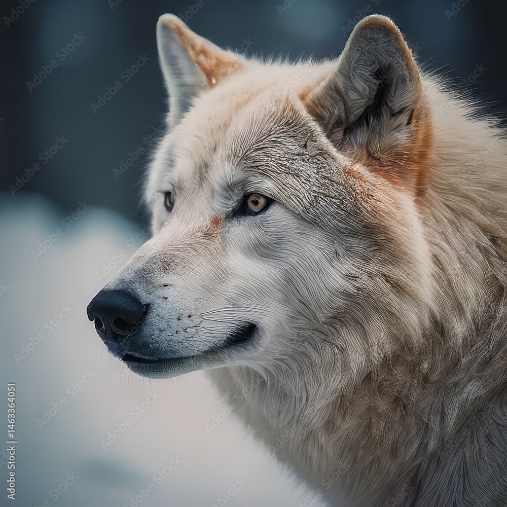 Fototapeta premium gray wolf canis lupus