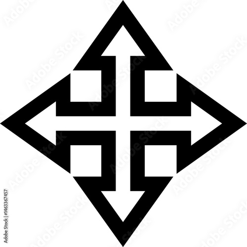 move selector illustration on a white background     