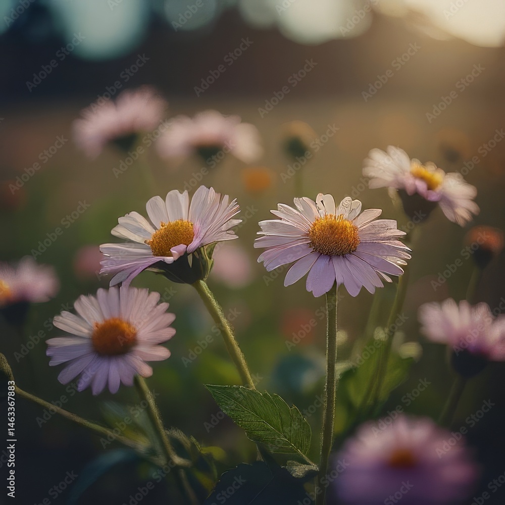 Fototapeta premium daisies in a field