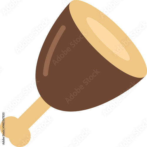 mutton illustration on a white background     