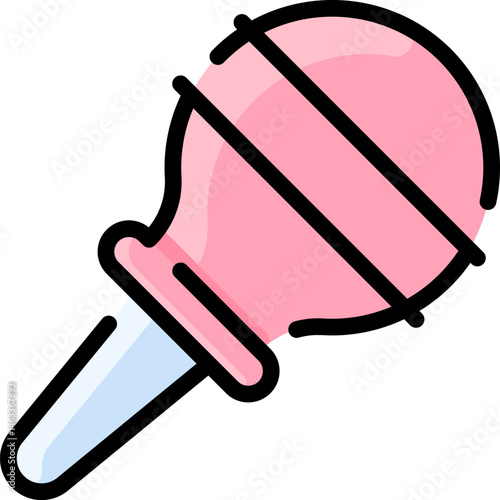 nasal aspirator illustration on a white background     