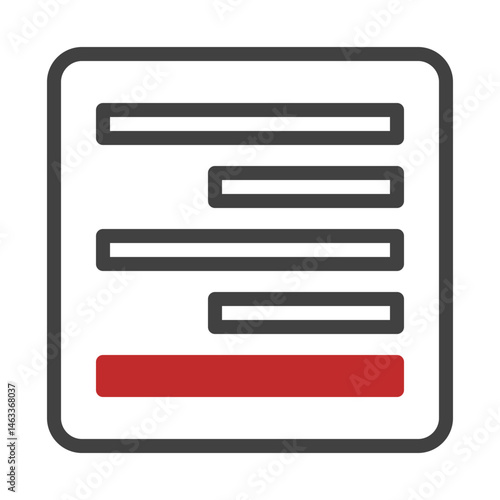 Structured data representation with form elements and highlighted action button