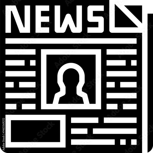 newspaper illustration on a white background     