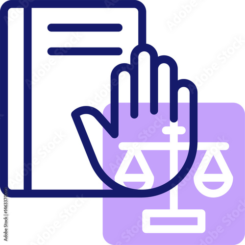 oath illustration on a white background     