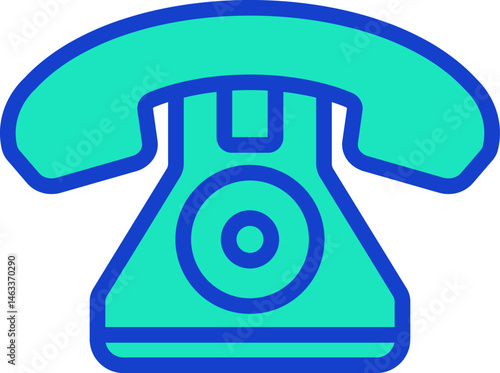 old phone illustration on a white background     
