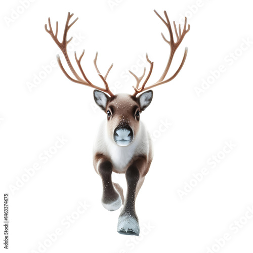 elk isolated on white background