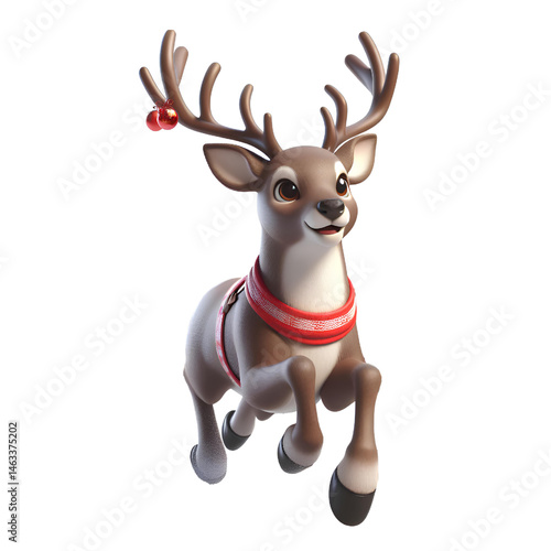 elk isolated on white background