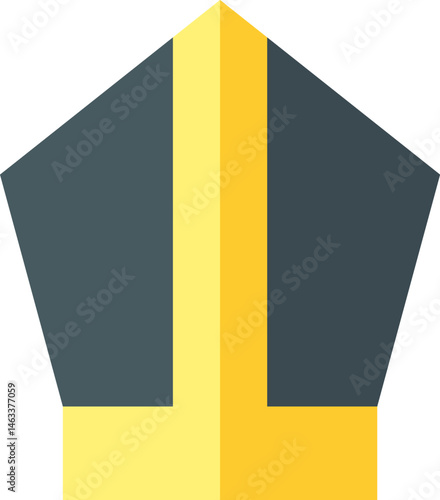 pope crown illustration on a white background     