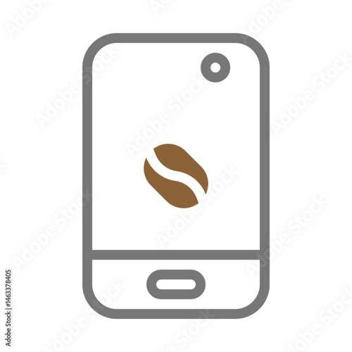Modern mobile application design concept for coffee shop ordering system