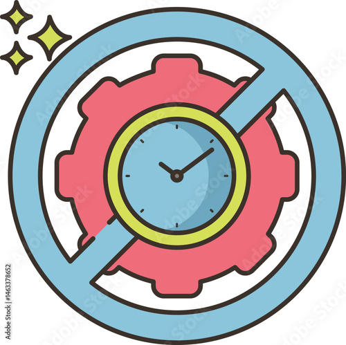 productive illustration on a white background     