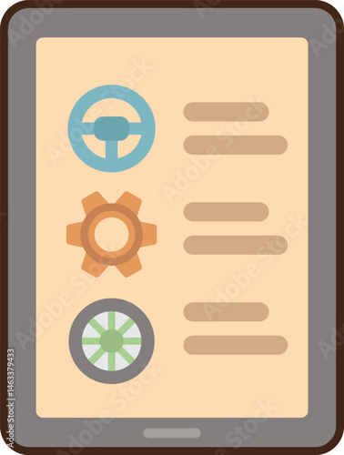 purchasing illustration on a white background     