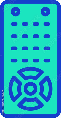 remote control illustration on a white background     