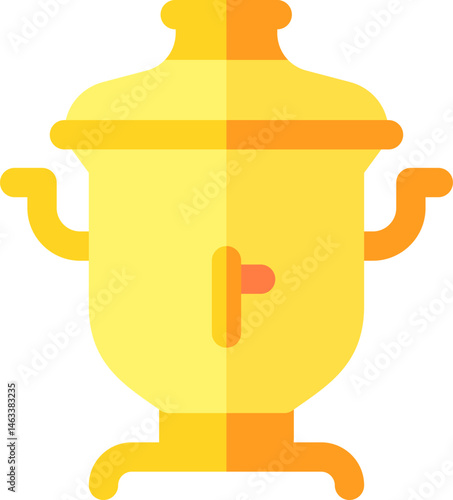 samovar illustration on a white background     
