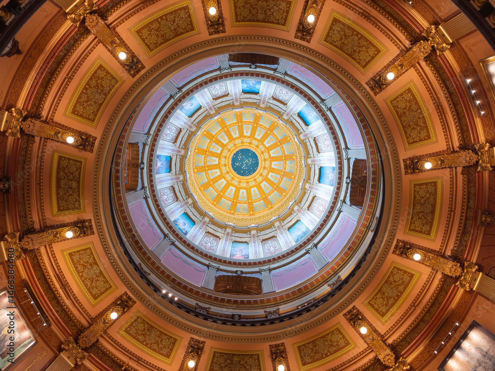 Michigan State Capitol is the legislative government of Michigan State, at 100 N Capitol Ave, Lansing, Michigan MI, USA.