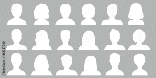 Male And Female Profiles. Male And Female avatar profiles
