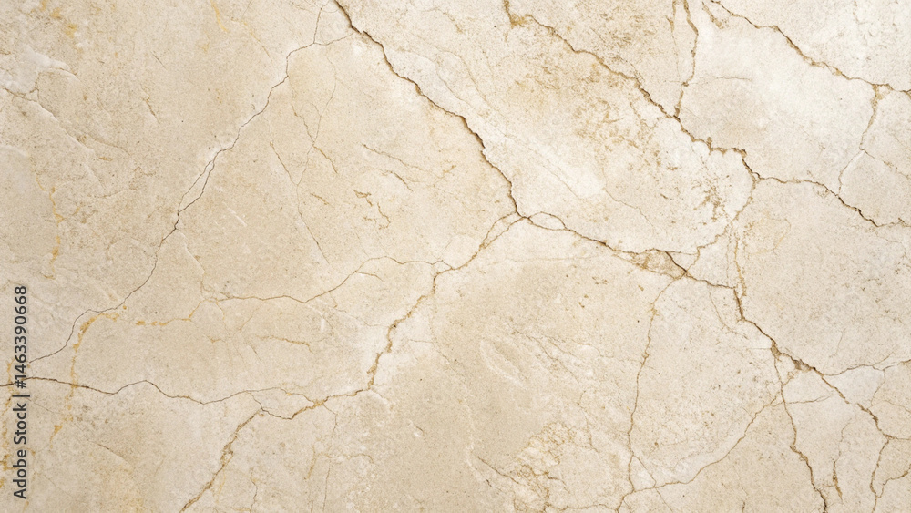 Fototapeta premium Off White and Beige Plaster Texture with Organic Cracks and Soft Lighting Calm Neutral Wallpaper Background