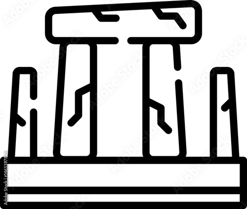 stonehenge illustration on a white background     