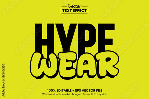 Hypebeast Style Editable Text Effect for clothing brand or T-shirt