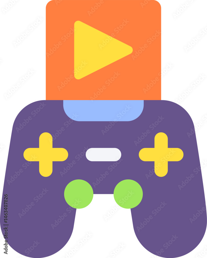 Obraz premium video game illustration on a white background 