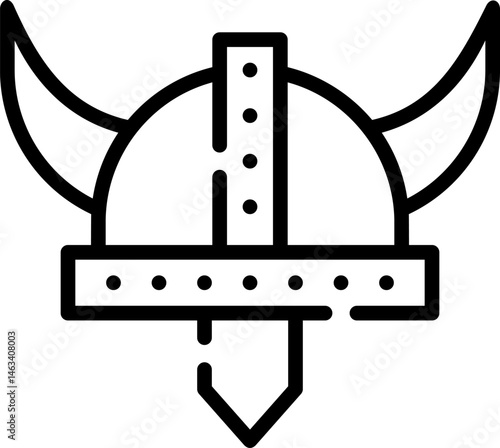 viking illustration on a white background     