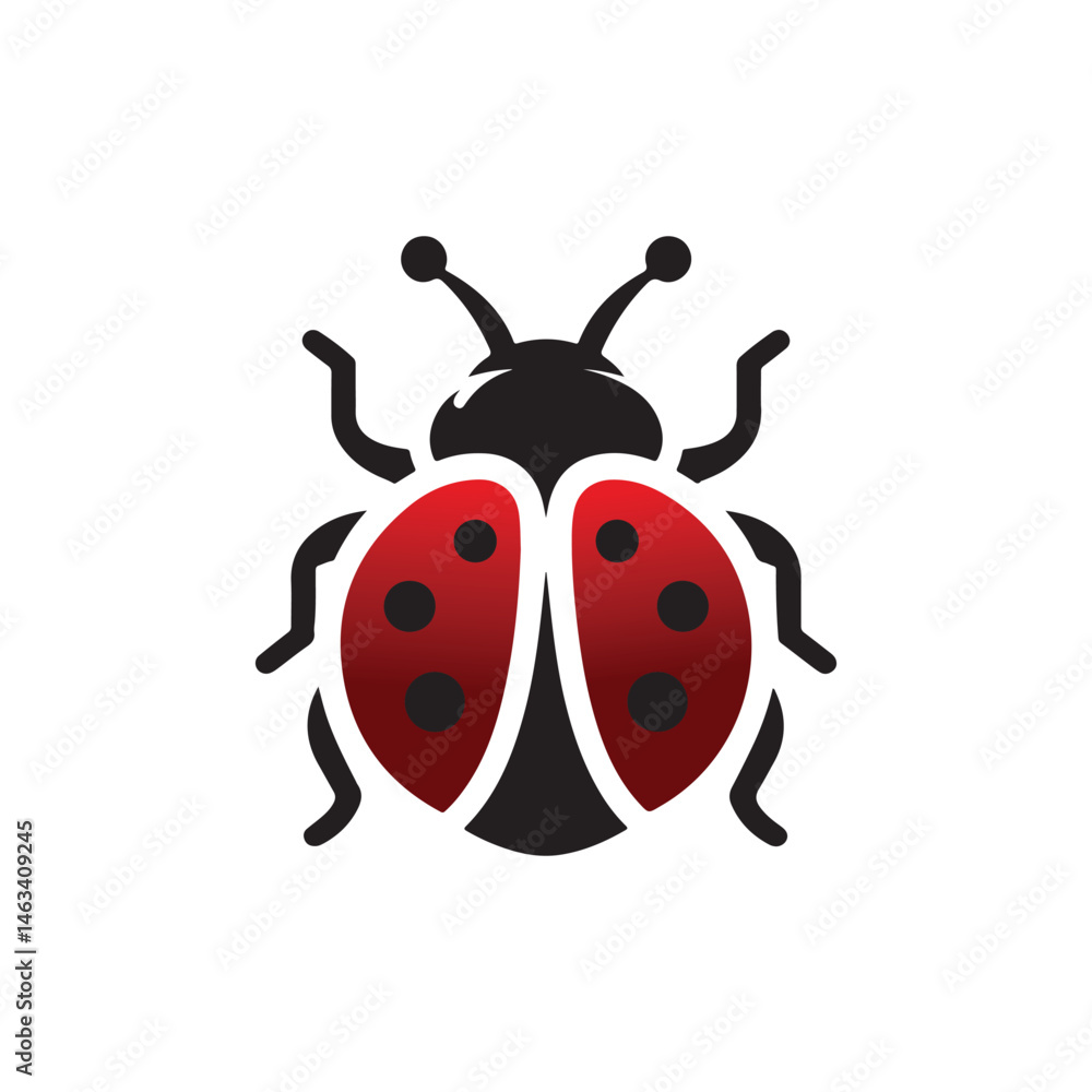 ladybug vector silhouette clip art logo illustration ladybug vector silhouette clip art logo illustration