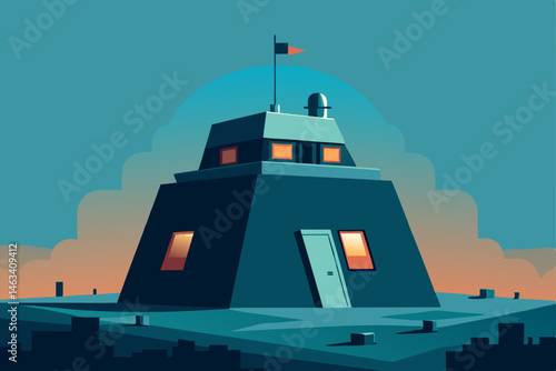 conspiracy theorist s bunker filled with clippings.svg