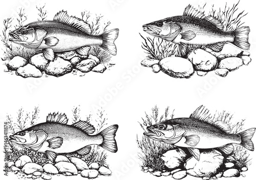 Bass Fish Svg