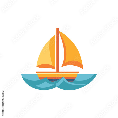 Sailboat on the Ocean A Summery Icon