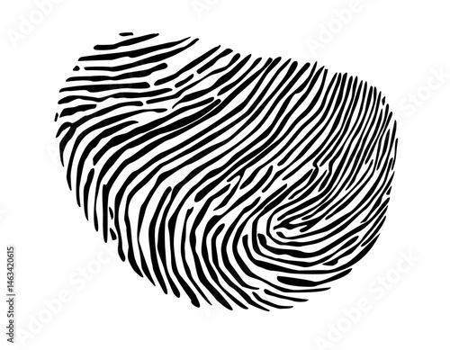 finger mark vector design illustration mono color