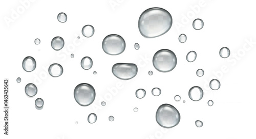 Wallpaper Mural Droplets glistening against darkness Torontodigital.ca