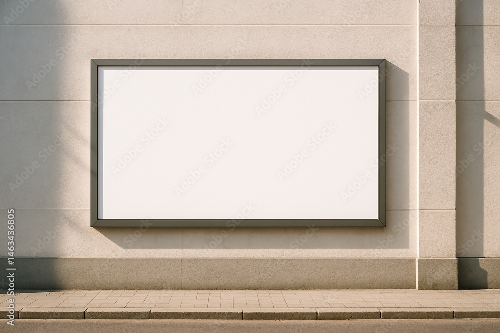 Urban Billboard Advertisement Display with Blank Space for Outdoor Marketing in Cityscape Setting Urban Billboard Advertisement Display with Blank Space for Outdoor Marketing in Cityscape Setting