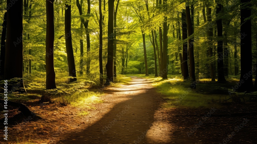 Fototapeta premium leaves yellow green