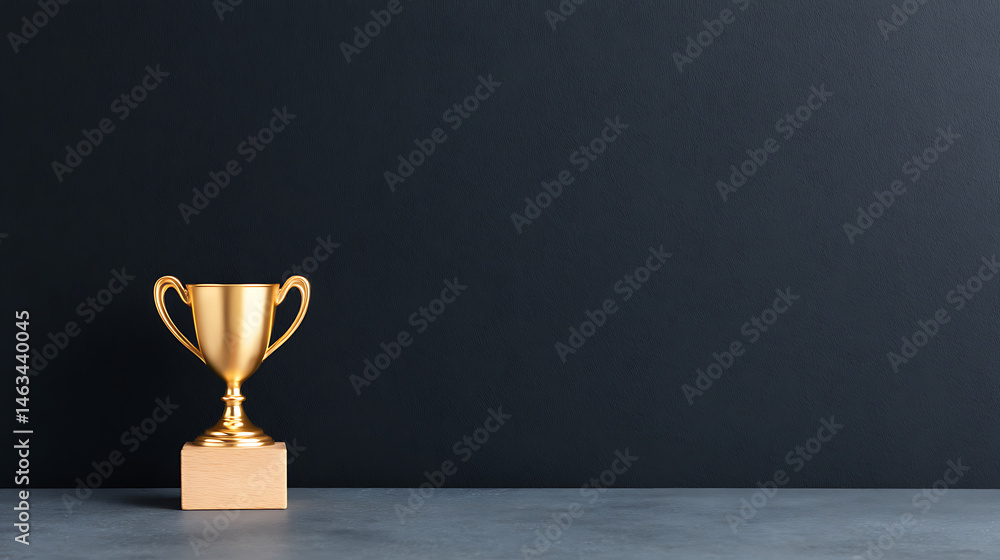 Golden game trophy: a polished 3d style award on black background 05082025 4 Golden game trophy: a polished 3d style award on black background 05082025 4