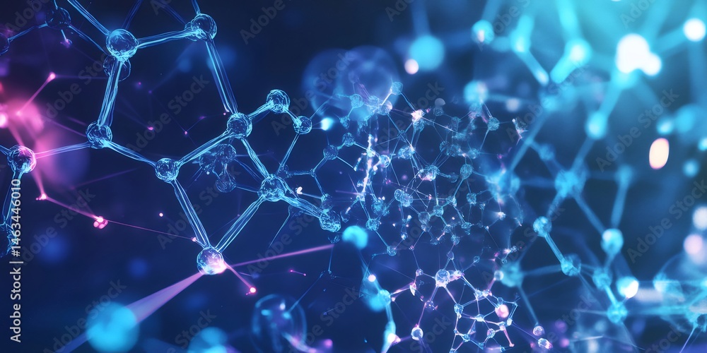 青と紫のネットワーク接続デジタル背景 未来的なテクノロジーと科学的概念デザイン 青と紫のネットワーク接続デジタル背景 未来的なテクノロジーと科学的概念デザイン