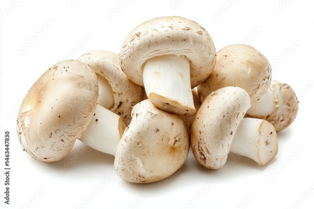 mushrooms isolated on white background mushrooms isolated on white background