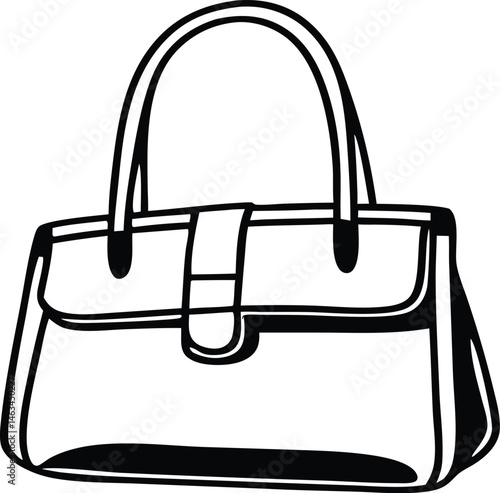 female bag isolated on white